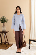Blue Pinstripe Top