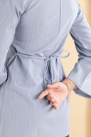 Blue Pinstripe Top