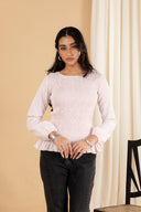 Smock Check Top