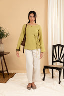 Lime Side Tie Top