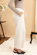 Cream Linen Pant