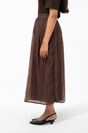Mocha Crinkle Skirt
