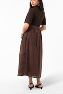 Mocha Crinkle Skirt